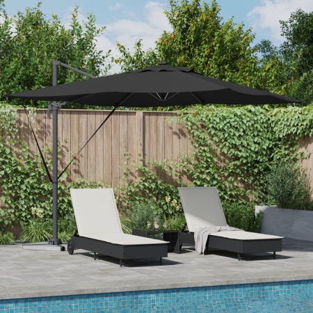 Parasol Cantiléver Roma con LEDs Negro 286x285x270 cm Aluminio | Foro24.es | Tu tienda online para hogar, jardín y más Foro24.es