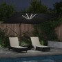 Parasol Cantiléver Roma con LEDs Negro 286x285x270 cm Aluminio | Foro24.es | Tu tienda online para hogar, jardín y más Foro24.es