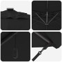 Parasol Cantiléver Roma con LEDs Negro 286x285x270 cm Aluminio | Foro24.es | Tu tienda online para hogar, jardín y más Foro24.es