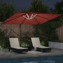 Parasol Cantilever Roma con LEDs Terracota 286x285x270 cm Aluminio | Foro24.es | Tu tienda online para hogar, jardín y más Foro24.es
