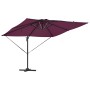 Sombrilla Cantilever Roma con LEDs Borgoña 286x285x270 cm Aluminio von , Sonnenschirme - Ref: Foro24-42003325, Preis: 282,33 ...