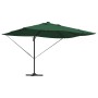 parasol cantilever Roma de con LEDs verde 352x251x265 cm aluminio | Foro24.es | Tu tienda online para hogar, jardín y más Foro24.es
