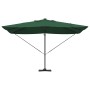parasol cantilever Roma de con LEDs verde 352x251x265 cm aluminio | Foro24.es | Tu tienda online para hogar, jardín y más Foro24.es