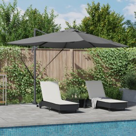 Parasol Cantilever Roma de con LEDs Antracita 352x251x265 cm Aluminio von , Sonnenschirme - Ref: Foro24-42003329, Preis: 304,...