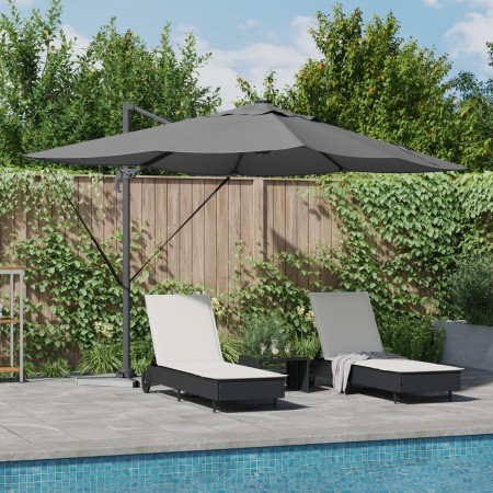 Parasol Cantilever Roma de con LEDs Antracita 352x251x265 cm Aluminio von , Sonnenschirme - Ref: Foro24-42003329, Preis: 304,...