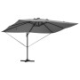 Parasol Cantilever Roma de con LEDs Antracita 352x251x265 cm Aluminio von , Sonnenschirme - Ref: Foro24-42003329, Preis: 304,...