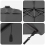 Parasol Cantilever Roma de con LEDs Antracita 352x251x265 cm Aluminio von , Sonnenschirme - Ref: Foro24-42003329, Preis: 304,...