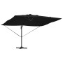 Sombrilla Cantilever Roma con LEDs Negra 352x251x265 cm Aluminio | Foro24.es | Tu tienda online para hogar, jardín y más Foro24.es