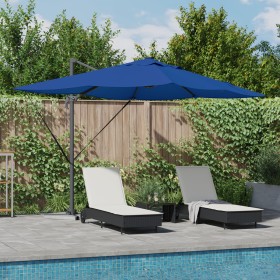 Sombrilla Cantilever Roma de con LEDs Azul Azure