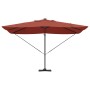 Parasol Cantilever Roma con LEDs Terracota 352x251x265 cm Aluminio | Foro24.es | Tu tienda online para hogar, jardín y más Foro24.es