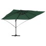 Sombrilla Cantilever Verde Verde Tela de poliéster y marco de metal | Foro24.es | Tu tienda online para hogar, jardín y más Foro24.es