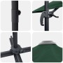 Sombrilla Cantilever Verde Verde Tela de poliéster y marco de metal | Foro24.es | Tu tienda online para hogar, jardín y más Foro24.es