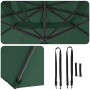 Sombrilla Cantilever Verde Verde Tela de poliéster y marco de metal | Foro24.es | Tu tienda online para hogar, jardín y más Foro24.es