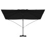 Sombrilla Cantilever Negra Toldo de poliéster y marco de metal | Foro24.es | Tu tienda online para hogar, jardín y más Foro24.es