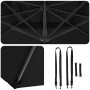 Sombrilla Cantilever Negra Toldo de poliéster y marco de metal de , Sombrillas - Ref: Foro24-42003347, Precio: 253,37 €