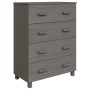 Anrichte HAMAR Massivholz Kiefer hellgrau 79x40x103,5 cm von vidaXL, Sideboards - Ref: Foro24-340427, Preis: 111,53 €, Rabatt: %
