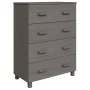 HAMAR sideboard made of solid light gray pine wood 79x40x103.5 cm by vidaXL, Sideboards - Ref: Foro24-340427, Price: 110,41 €...