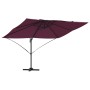 Sombrilla Cantilever Rojo Borgoña Poliéster, Acero Grande | Foro24.es | Tu tienda online para hogar, jardín y más Foro24.es