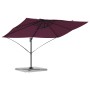 Sombrilla Cantilever Rojo Borgoña Poliéster, Acero Grande | Foro24.es | Tu tienda online para hogar, jardín y más Foro24.es