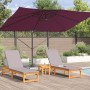 Sombrilla Cantilever Rojo Borgoña Poliéster, Acero Grande | Foro24.es | Tu tienda online para hogar, jardín y más Foro24.es