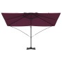 Sombrilla Cantilever Rojo Borgoña Poliéster, Acero Grande | Foro24.es | Tu tienda online para hogar, jardín y más Foro24.es