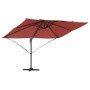 Sombrilla Cantilever Terracota Poliéster, Acero Grande | Foro24.es | Tu tienda online para hogar, jardín y más Foro24.es