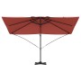 Sombrilla Cantilever Terracota Poliéster, Acero Grande | Foro24.es | Tu tienda online para hogar, jardín y más Foro24.es