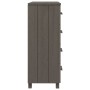 Anrichte HAMAR Massivholz Kiefer hellgrau 79x40x103,5 cm von vidaXL, Sideboards - Ref: Foro24-340427, Preis: 111,53 €, Rabatt: %