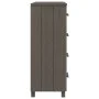 Anrichte HAMAR Massivholz Kiefer hellgrau 79x40x103,5 cm von vidaXL, Sideboards - Ref: Foro24-340427, Preis: 110,41 €, Rabatt: %