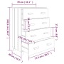 Anrichte HAMAR Massivholz Kiefer hellgrau 79x40x103,5 cm von vidaXL, Sideboards - Ref: Foro24-340427, Preis: 111,53 €, Rabatt: %