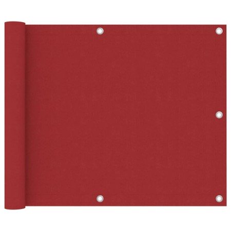 Toldo para balcón tela oxford rojo 75x500 cm en Sombrillas | Comprar online en Foro24