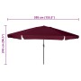Parasol de jardín ø395x245 cm Rojo Burdeos by , Umbrellas - Ref: Foro24-42003640, Price: 92,31 €, Discount: %
