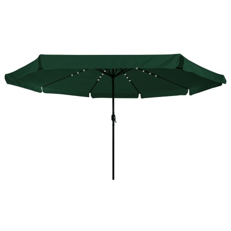 Paraguas de Jardín  con Luces LED ø395x245 cm Verde | Foro24.es | Tu tienda online para hogar, jardín y más Foro24.es