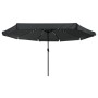Parasol de Jardín con Luces LED ø395x245 cm Antracita von , Sonnenschirme - Ref: Foro24-42003646, Preis: 97,04 €, Rabatt: %