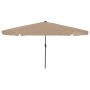 Parasol de Jardín  con Luces LED Ø395x245 cm Taupe | Foro24.es | Tu tienda online para hogar, jardín y más Foro24.es