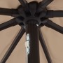 Parasol de Jardín  con Luces LED Ø395x245 cm Taupe | Foro24.es | Tu tienda online para hogar, jardín y más Foro24.es
