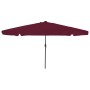 Parasol de jardín  con luces LED ø395x245 cm Rojo Burdeos | Foro24.es | Tu tienda online para hogar, jardín y más Foro24.es