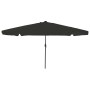 Paraguas de Jardín con Luces LED ø395x245 cm Negro de , Sombrillas - Ref: Foro24-42003650, Precio: 90,45 €