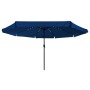 Sombrilla de jardín  con luces LED ø395x245 cm azul claro | Foro24.es | Tu tienda online para hogar, jardín y más Foro24.es
