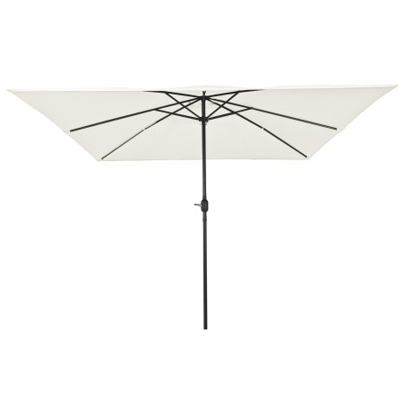 paraguas cuadrado  295x245 cm blanco arena | Foro24.es | Tu tienda online para hogar, jardín y más Foro24.es