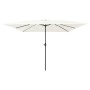 paraguas cuadrado  295x245 cm blanco arena | Foro24.es | Tu tienda online para hogar, jardín y más Foro24.es