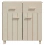 Aparador HAMAR madera de pino maciza marrón miel 79x40x80cm de vidaXL, Aparadores - Ref: Foro24-340436, Precio: 129,23 €, Des...