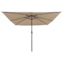 Paraguas cuadrado de jardín con luces LED 295x245 cm Taupe von , Sonnenschirme - Ref: Foro24-42003663, Preis: 112,72 €, Rabat...