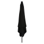Paraguas de jardín cuadrado con luces LED 295x245 cm negro de , Sombrillas - Ref: Foro24-42003666, Precio: 96,58 €