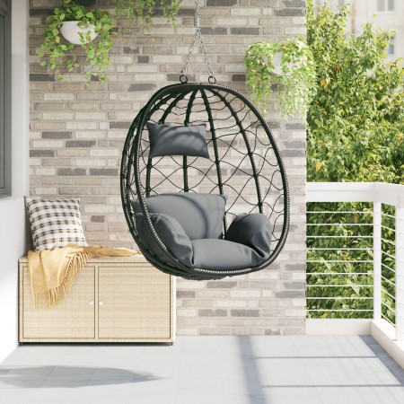 Cesta Silla Huevo Colgante sin Soporte Ratán Antracita by , Garden rockers - Ref: Foro24-42003844, Price: 153,86 €, Discount: %