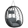 Cesta Silla Huevo Colgante sin Soporte Ratán Antracita by , Garden rockers - Ref: Foro24-42003844, Price: 153,86 €, Discount: %