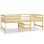 Estructura de cama madera maciza de pino 90x200 cm de vidaXL, Camas y somieres - Ref: Foro24-833095, Precio: 118,41 €, Descue...