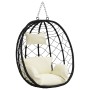 Silla Huevo Colgante Sin Soporte Crema Blanca Rattan Poli | Foro24.es | Tu tienda online para hogar, jardín y más Foro24.es