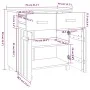 HAMAR Sideboard aus massivem Kiefernholz, honigbraun, 79 x 40 x 80 cm von vidaXL, Sideboards - Ref: Foro24-340436, Preis: 127...