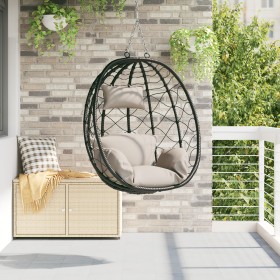 Cesta Silla Huevera Colgante sin Soporte Taupe Ratán Poli von , Gartenwippen - Ref: Foro24-42003846, Preis: 159,03 €, Rabatt: %